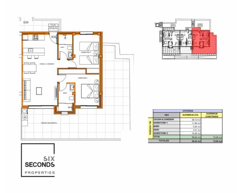 2 slaapkamer Appartement te koop in Gandia met zwembad garage - € 245.000 (Ref: 6959682)