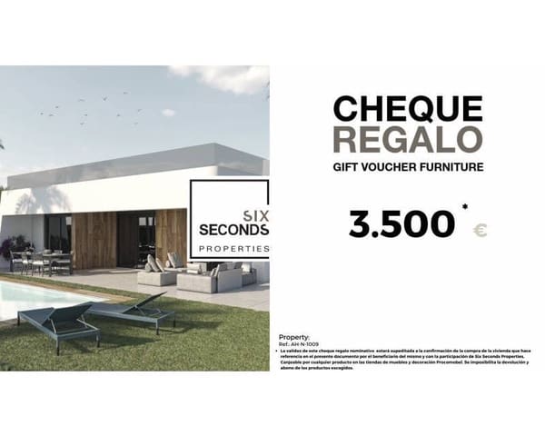 3 slaapkamer Villa te koop in Condado de Alhama, Alhama de Murcia met zwembad garage - € 305.900 (Ref: 6998296)