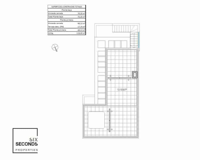 3 slaapkamer Villa te koop in Pilar de la Horadada met zwembad garage - € 399.000 (Ref: 7003498)