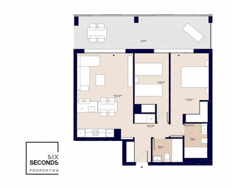 2 soverom Leilighet til salgs i Denia med svømmebasseng garasje - € 575 000 (Ref: 7046741)