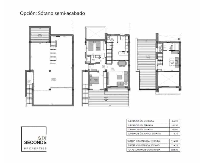 3 soverom Rekkehus til salgs i Algorfa med svømmebasseng - € 449 000 (Ref: 7062440)