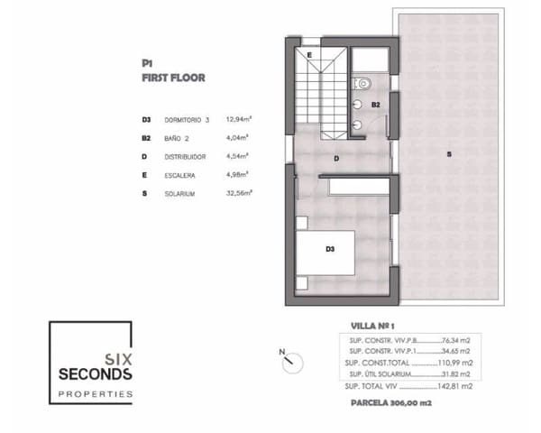 Chalet de 3 habitaciones en Ciudad Quesada, Rojales en venta con garaje - 459.900 € (Ref: 7106466)