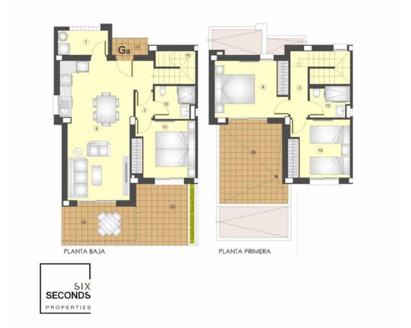 3 slaapkamer Rijtjeshuis te koop in Busot met zwembad garage - € 355.000 (Ref: 7216779)