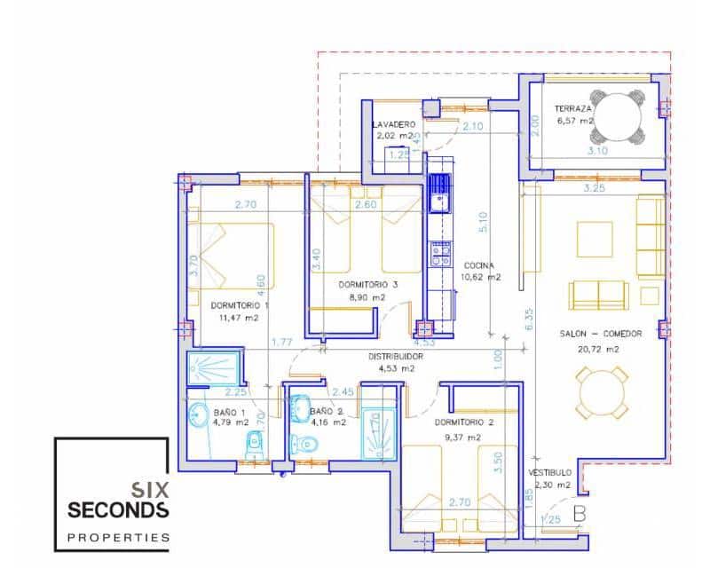 3 sypialnia Penthouse na sprzedaż w La Villajoyosa / Vila Joiosa z basenem - 360 000 € (Ref: 7249300)