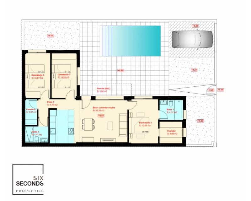 3 slaapkamer Villa te koop in Daya Nueva met zwembad garage - € 349.000 (Ref: 7370943)