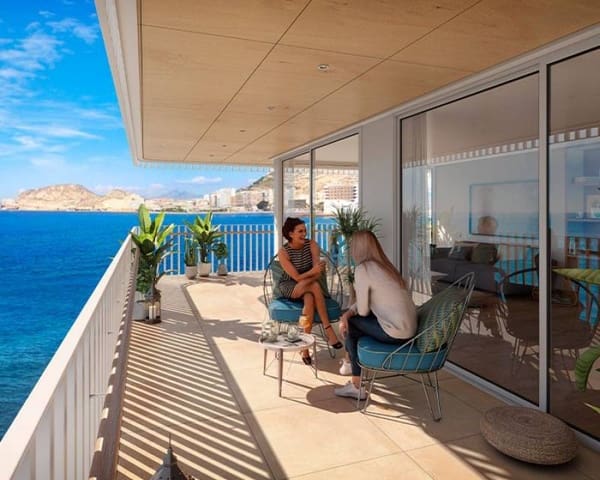 3 soveværelse Lejlighed til salg i Cabo de las Huertas, Alicante by med swimmingpool garage - € 1.015.173 (Ref: 7379267)