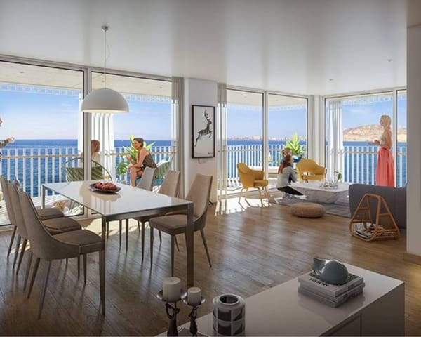 3 soveværelse Lejlighed til salg i Cabo de las Huertas, Alicante by med swimmingpool garage - € 1.015.173 (Ref: 7379267)