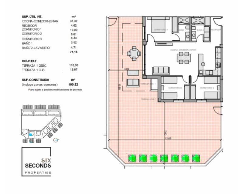 3 makuuhuone Asunto myytävänä paikassa El Raso mukana uima-altaan 
autotalli - 289 900 € (Ref: 7408458)