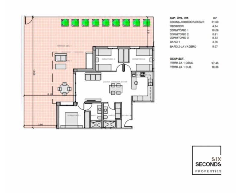 3 bedroom Flat for sale in El Raso with pool garage - € 319,900 (Ref: 7408458)
