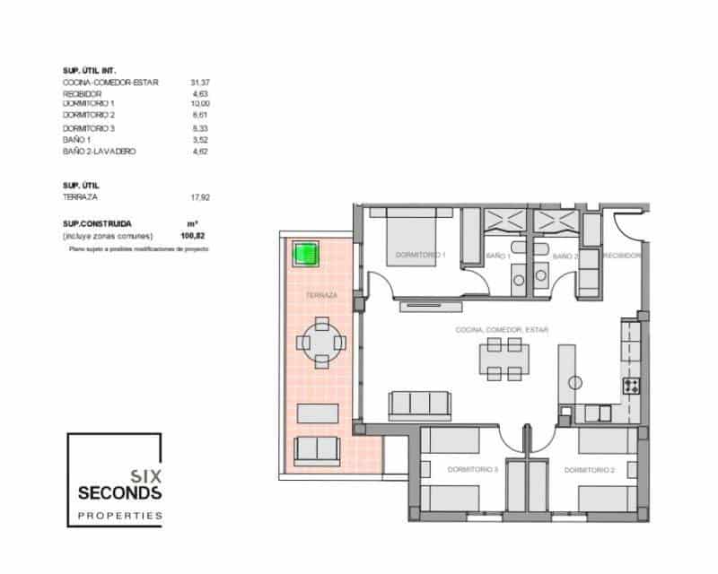Piso de 3 habitaciones en El Raso en venta con piscina garaje - 269.900 € (Ref: 7408459)