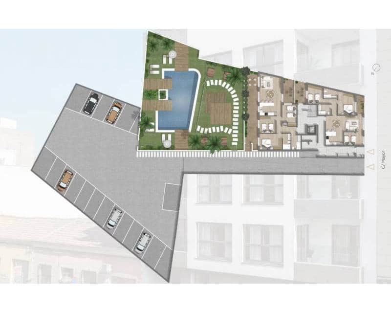 2 slaapkamer Appartement te koop in Guardamar del Segura met zwembad garage - € 269.000 (Ref: 7410703)