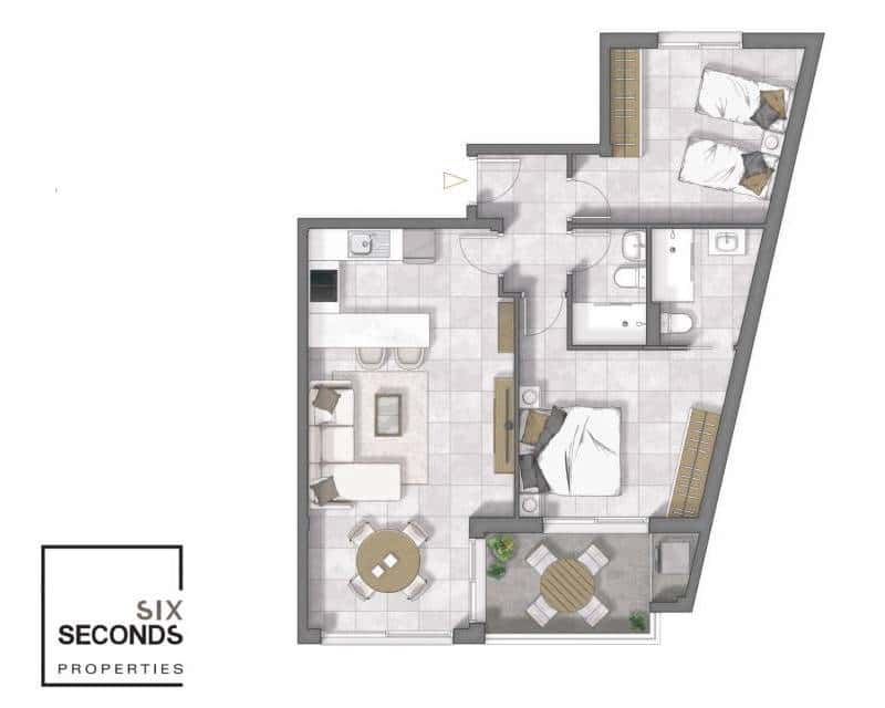 2 slaapkamer Appartement te koop in Guardamar del Segura met zwembad garage - € 269.000 (Ref: 7410703)