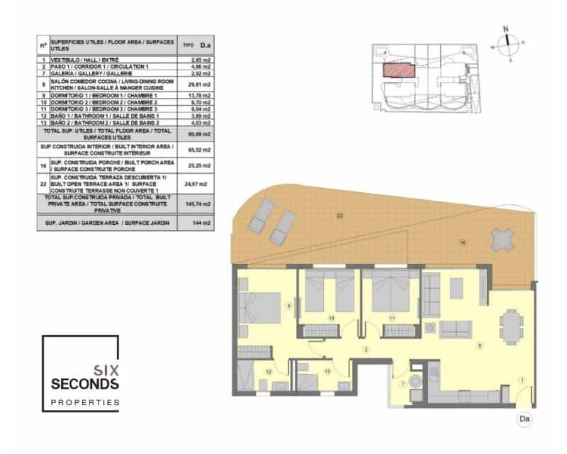 3 soveværelse Lejlighed til salg i Orihuela Costa med swimmingpool garage - € 412.000 (Ref: 7419261)