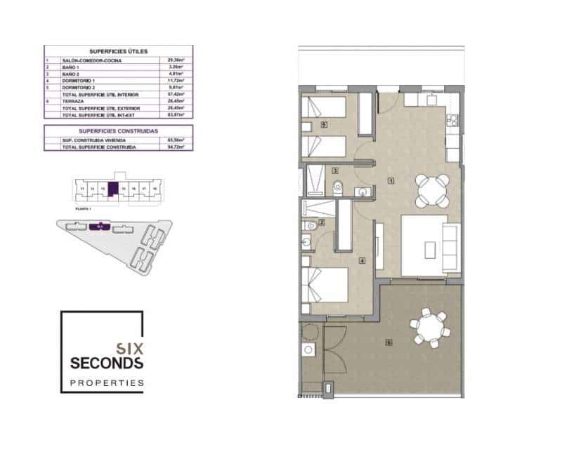 2 slaapkamer Appartement te koop in La Mata met zwembad garage - € 315.000 (Ref: 7419263)