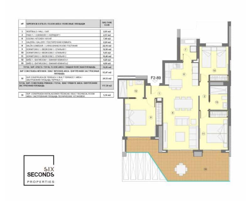 3 slaapkamer Appartement te koop in Benidorm met zwembad garage - € 489.000 (Ref: 7501393)