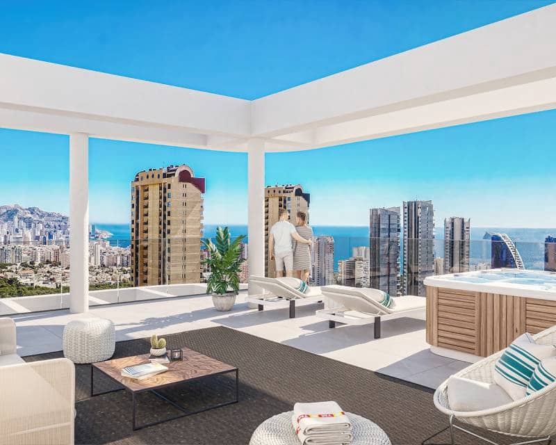 3 chambre Penthouse à vendre à Benidorm avec piscine garage - 800 000 € (Ref: 7501394)