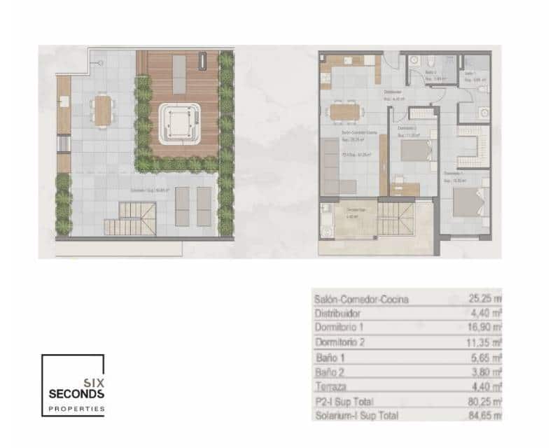 2 Zimmer Penthouse zu verkaufen in Torre-Pacheco mit Pool Garage - 192.000 € (Ref: 7516336)