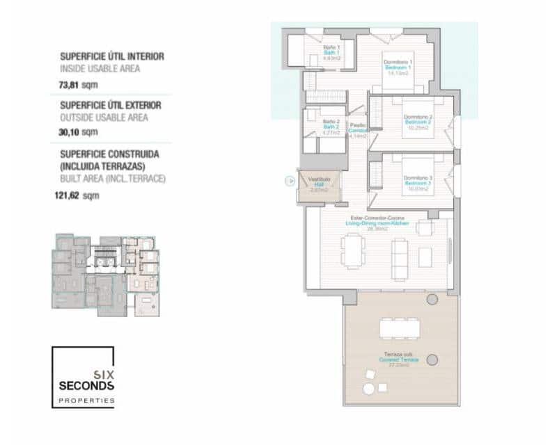 3 Zimmer Apartment zu verkaufen in Calpe / Calp mit Pool Garage - 890.000 € (Ref: 7551299)