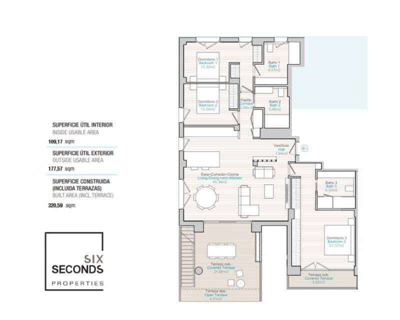 3 soveværelse Penthouse til salg i Calpe / Calp med swimmingpool garage - € 1.650.000 (Ref: 7551300)