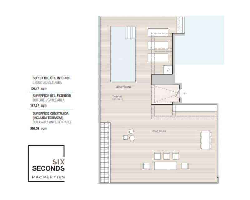 3 soveværelse Penthouse til salg i Calpe / Calp med swimmingpool garage - € 1.650.000 (Ref: 7551300)