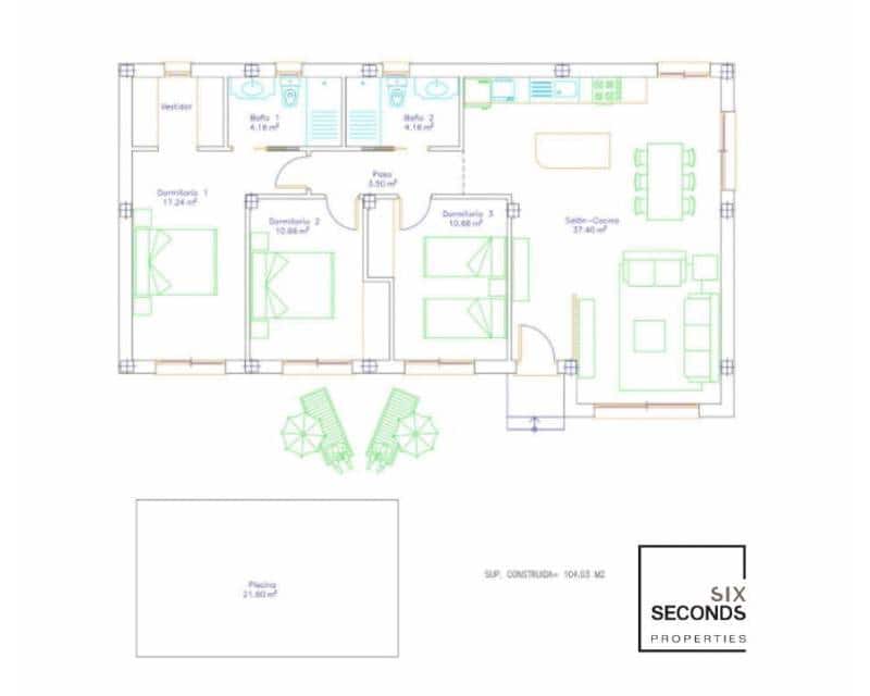 3 bedroom Villa for sale in Calasparra with pool garage - € 405,000 (Ref: 7573478)