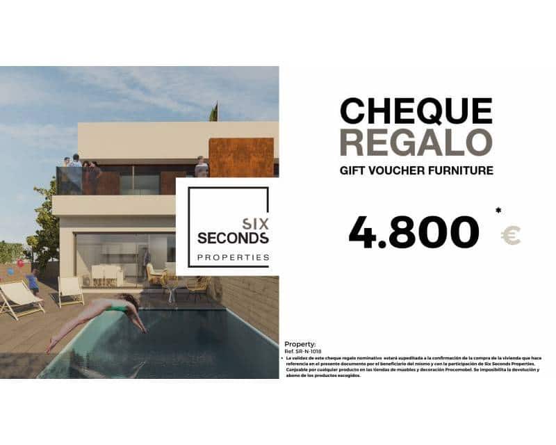 3 soveværelse Rækkehus til salg i Santiago de la Ribera med swimmingpool garage - € 425.000 (Ref: 7573479)