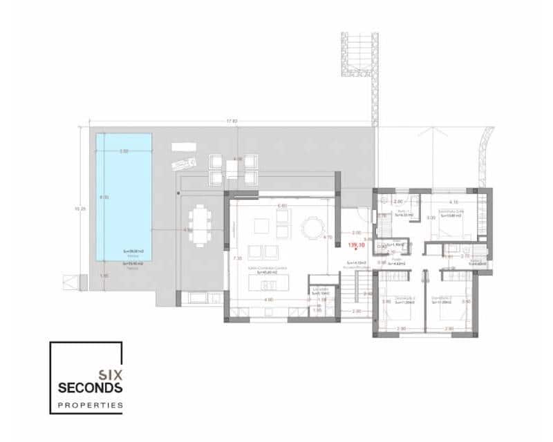 3 slaapkamer Villa te koop in Las Colinas Golf met zwembad garage - € 950.000 (Ref: 7619699)