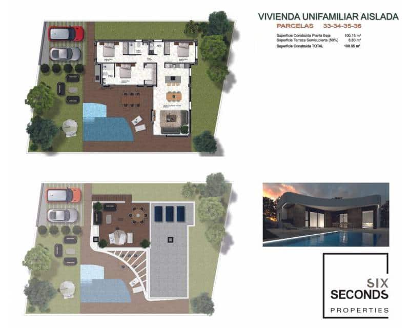 3 bedroom Villa for sale in Los Montesinos with pool garage - € 499,000 (Ref: 7704211)