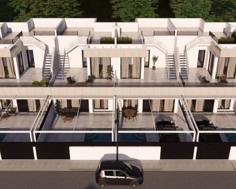 3 sypialnia Dom szeregowy na sprzedaż w Ciudad Quesada z basenem garażem - 365 900 € (Ref: 7721621)