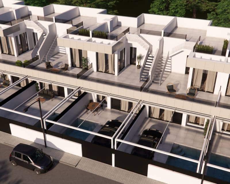 3 sypialnia Dom szeregowy na sprzedaż w Ciudad Quesada z basenem garażem - 365 900 € (Ref: 7721621)