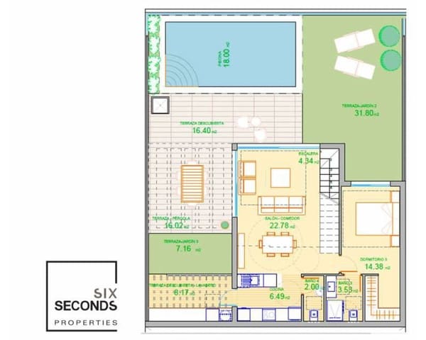 3 makuuhuone Huvila myytävänä paikassa Polop mukana uima-altaan - 625 000 € (Ref: 7738815)