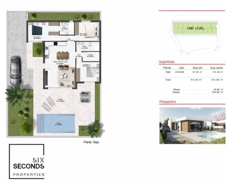 Chalet de 3 habitaciones en Baños y Mendigo en venta con piscina - 389.900 € (Ref: 7742937)