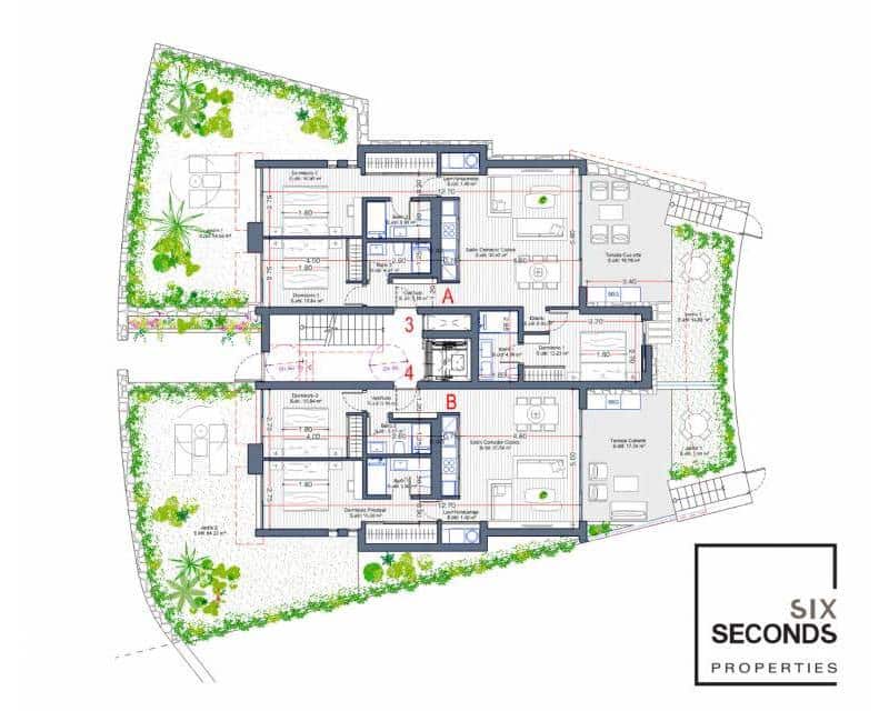 3 camera da letto Appartamento in vendita in Atamaria con piscina - 491.000 € (Rif: 7763663)