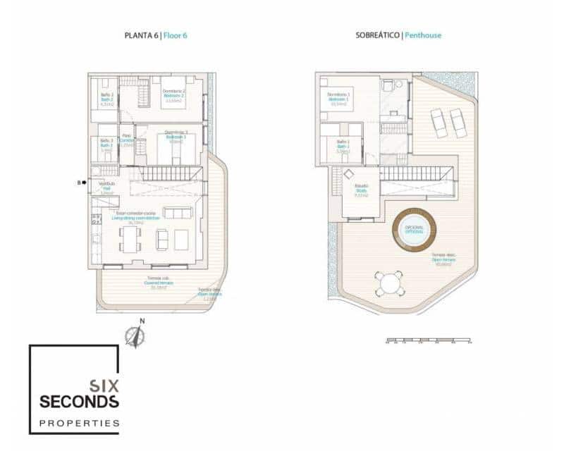 3 soveværelse Penthouse til salg i La Villajoyosa / Vila Joiosa med swimmingpool garage - € 1.200.000 (Ref: 7796937)