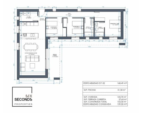 3 sovrum Villa till salu i Ubeda, Pinoso med pool - 375 000 € (Ref: 7826528)