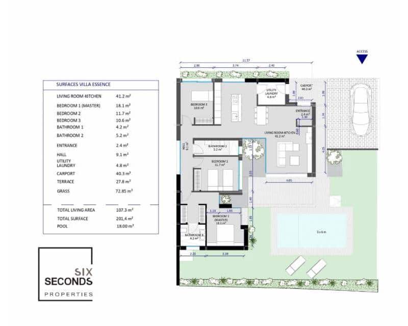 3 chambre Villa/Maison à vendre à Banos y Mendigo avec piscine garage - 469 000 € (Ref: 7838766)