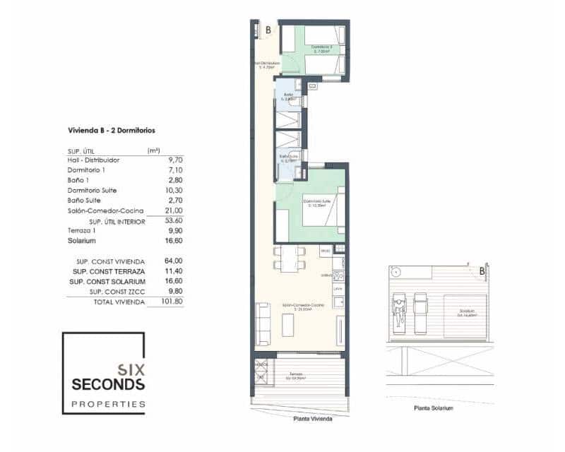 2 camera da letto Attico in vendita in Torrevieja con piscina - 469.000 € (Rif: 7965127)