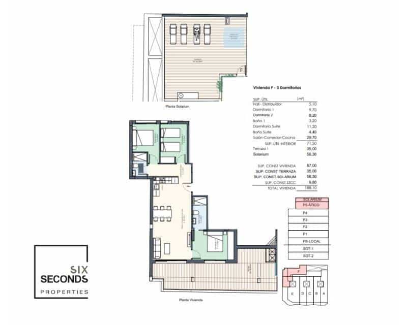 3 chambre Penthouse à vendre à Torrevieja avec piscine - 449 000 € (Ref: 7965128)