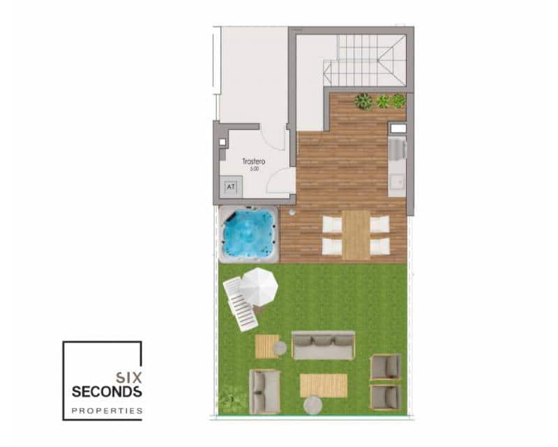 2 makuuhuone Kattohuoneisto myytävänä paikassa Santa Pola mukana uima-altaan - 420 000 € (Ref: 7979124)