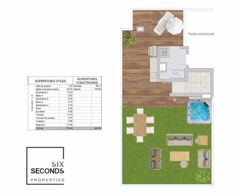 3 chambre Penthouse à vendre à Santa Pola avec piscine - 495 000 € (Ref: 7979125)