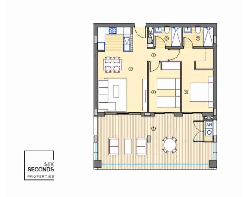 2 bedroom Apartment for sale in Muchamiel / Mutxamel with garage - € 266,000 (Ref: 7981191)