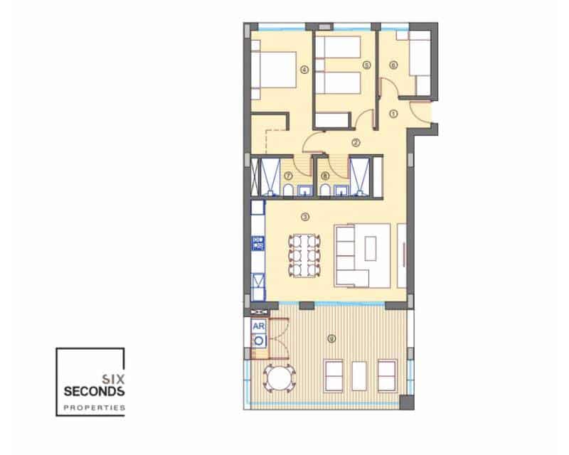 3 soveværelse Lejlighed til salg i Muchamiel / Mutxamel med garage - € 310.500 (Ref: 7981192)