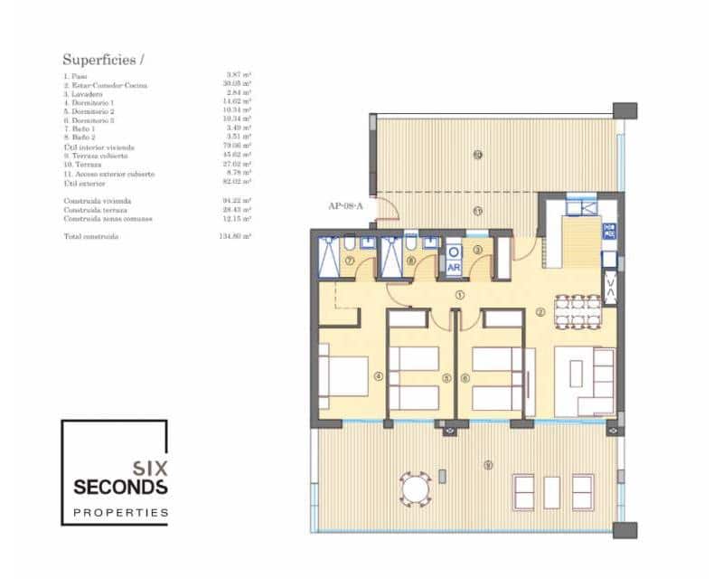 3 soverom Penthouse til salgs i Muchamiel / Mutxamel med garasje - € 431 250 (Ref: 7981194)