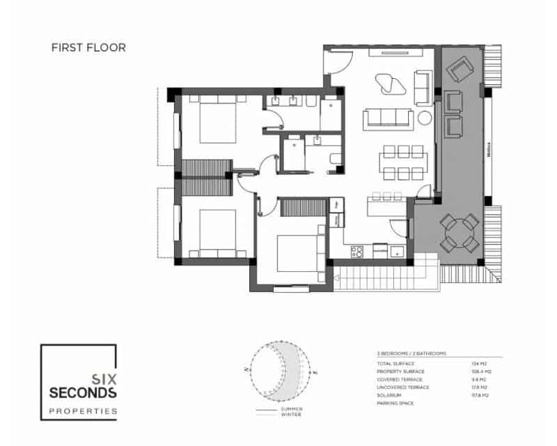 3 slaapkamer Penthouse te koop in Ciudad Quesada met zwembad garage - € 444.500 (Ref: 8122888)
