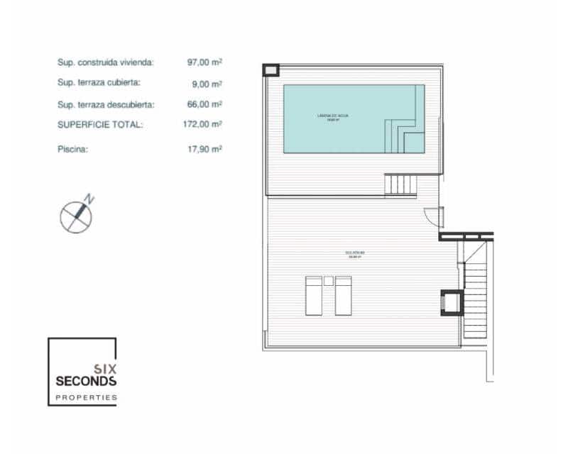 2 soveværelse Penthouse til salg i Las Colinas Golf med swimmingpool - € 925.000 (Ref: 8139590)