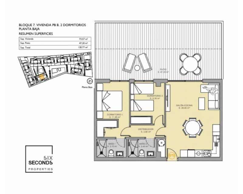 2 soveværelse Lejlighed til salg i Finestrat med swimmingpool garage - € 350.000 (Ref: 8143474)