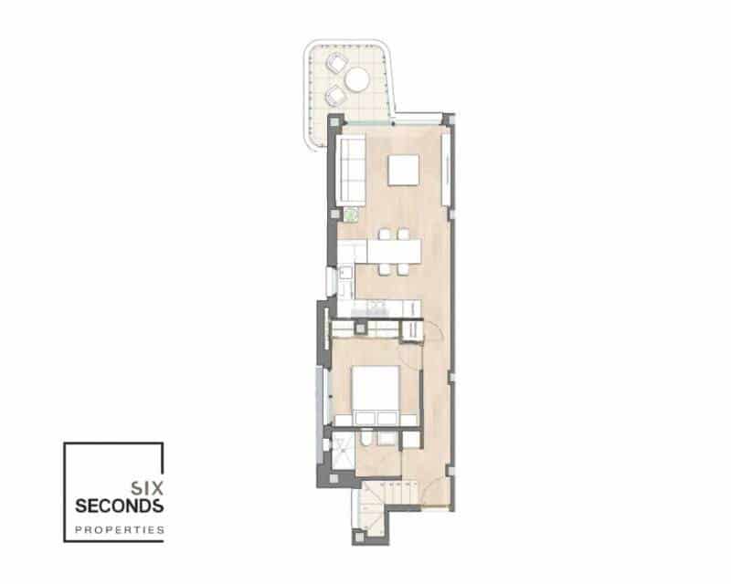 2 bedroom Penthouse for sale in Guardamar del Segura with pool - € 519,000 (Ref: 8147026)