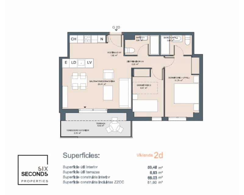 2 soveværelse Lejlighed til salg i Denia med swimmingpool - € 351.000 (Ref: 8171723)