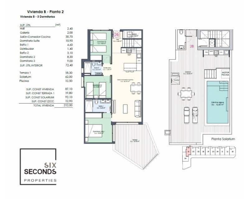 3 chambre Penthouse à vendre à Benijofar avec piscine - 466 000 € (Ref: 8181367)