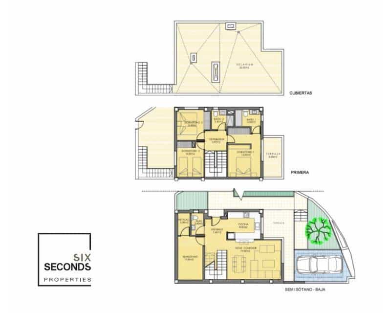 3 soveværelse Rækkehus til salg i Monforte del Cid med swimmingpool garage - € 320.000 (Ref: 8215338)